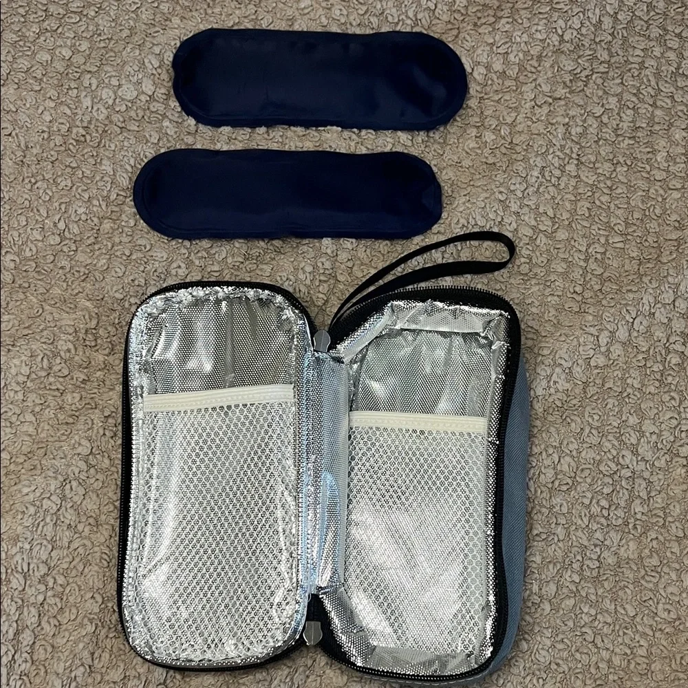 Breastmilk Cooler Bag With Ice Packs. Insulated.